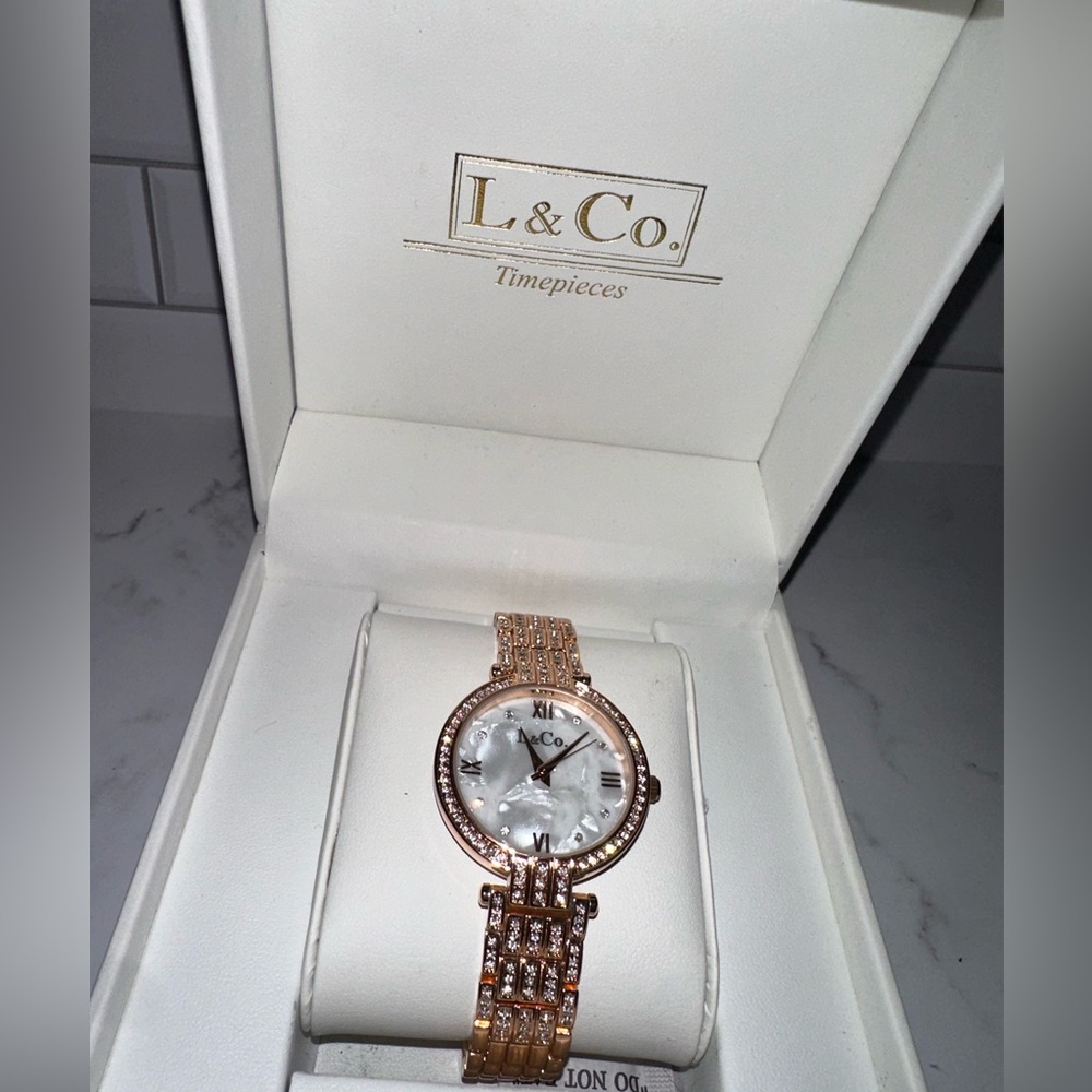 L&CO ROSEGOLD WATCH